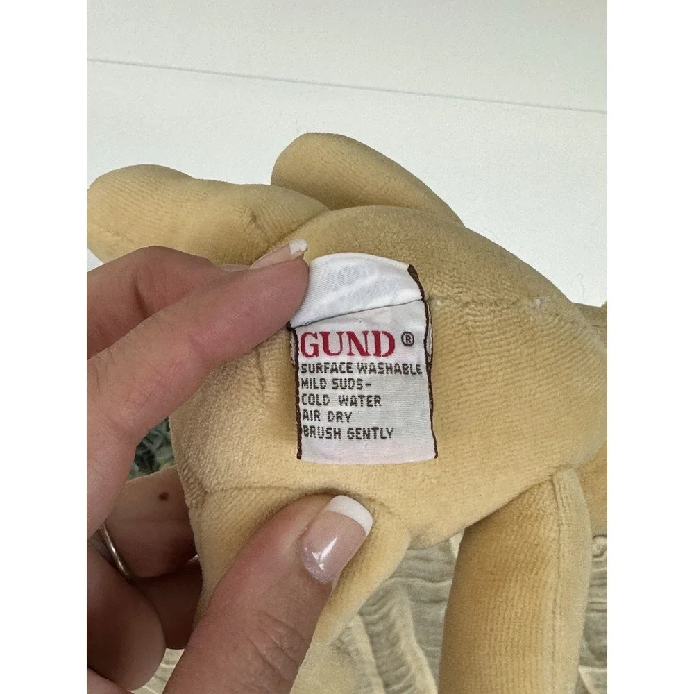 Vintage‎ Disney Classic Pooh Winnie Stuffed Animal Plush Gund Small Rattle Toy
